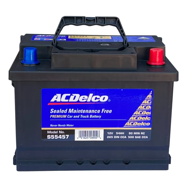 BATERÍA 54AH 500CCA POSITIVO LADO DERECHO ( - + ) ACDELCO